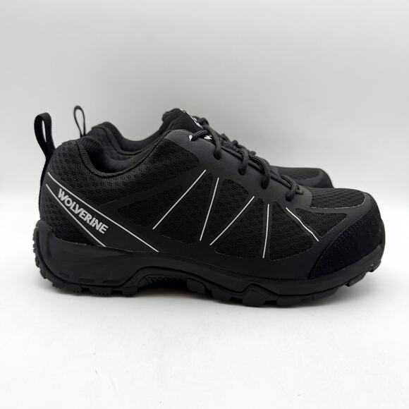 Wolverine Mens Amherst II CarbonMAX Work Shoe US 7.5 M Black Composite Toe NIB - Picture 4 of 13